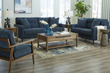 Bixler Navy Sofa, Loveseat and Chair -  Ashley - Luna Furniture