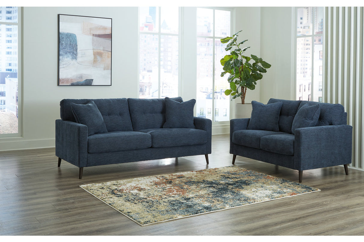 Bixler Navy Living Room Set -  Ashley - Luna Furniture