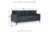 Bixler Navy Sofa, Loveseat and Chair -  Ashley - Luna Furniture