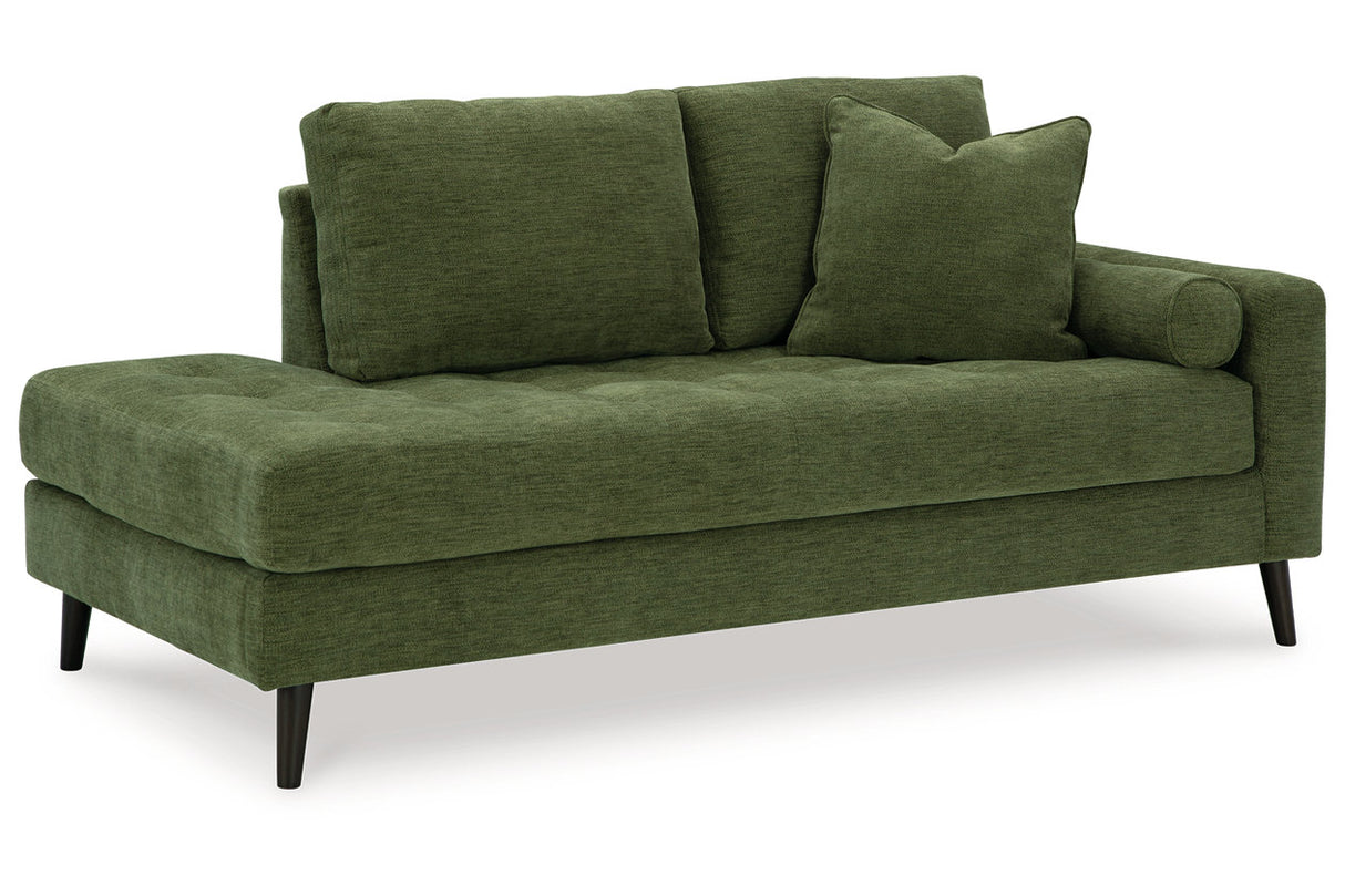 Bixler Olive Sofa and Chaise -  Ashley - Luna Furniture