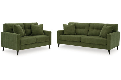 Bixler Olive Living Room Set -  Ashley - Luna Furniture