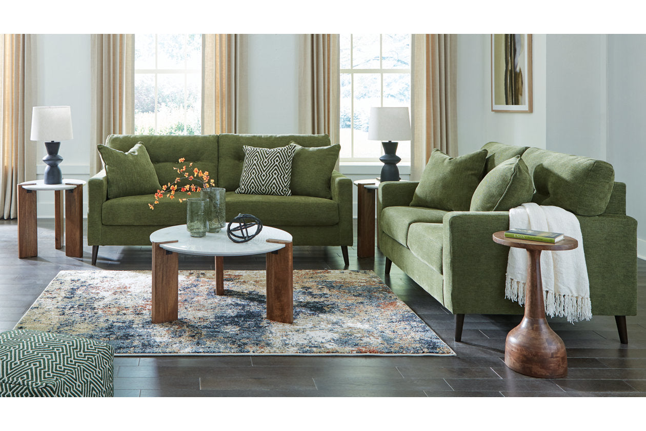 Bixler Olive Living Room Set -  Ashley - Luna Furniture