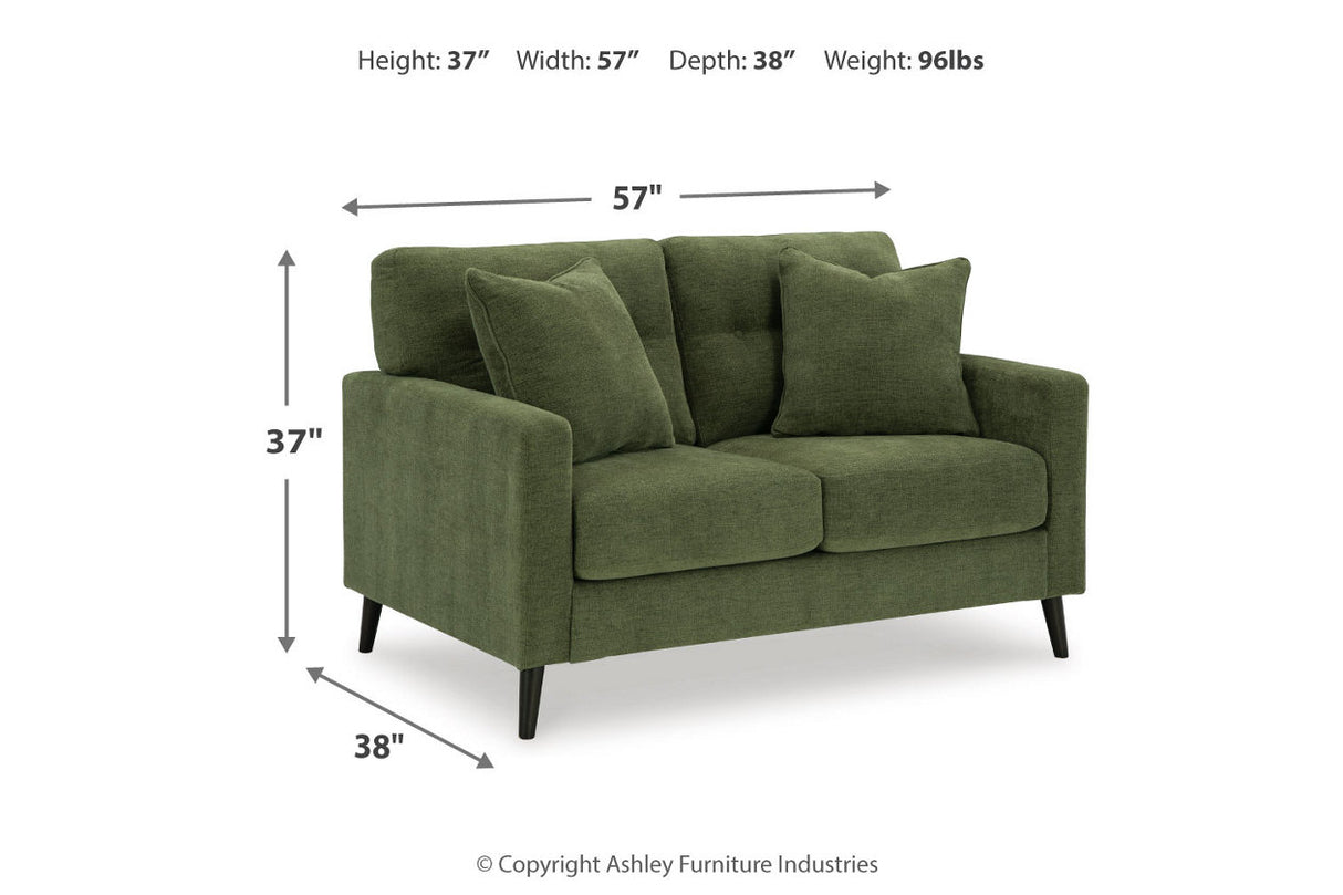 Bixler Olive Sofa, Loveseat and Chair -  Ashley - Luna Furniture