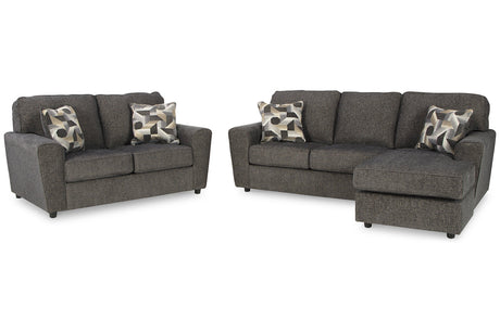 Cascilla Slate Sofa Chaise and Loveseat -  Ashley - Luna Furniture