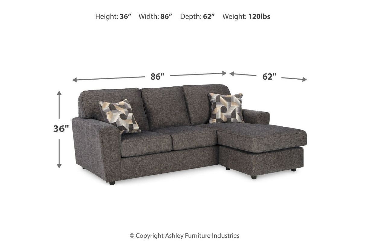 Cascilla Slate Sofa Chaise and Loveseat -  Ashley - Luna Furniture