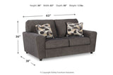 Cascilla Slate Sofa Chaise and Loveseat -  Ashley - Luna Furniture