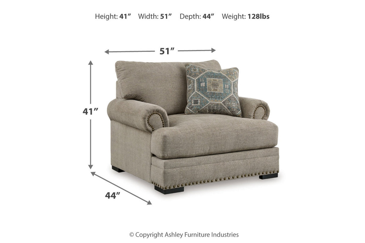 Galemore Oversized Chair and Ottoman from Ashley - Luna Furniture