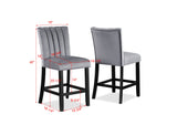 Pascal Counter Height Chair, Set of 2 -  Crown Mark - Luna Furniture