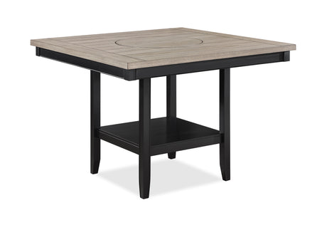 Fulton Charcoal/Light Gray Counter Hight Table -  Crown Mark - Luna Furniture