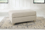 Traemore Linen Sofa, Oversized Chair and Ottoman -  Ashley - Luna Furniture