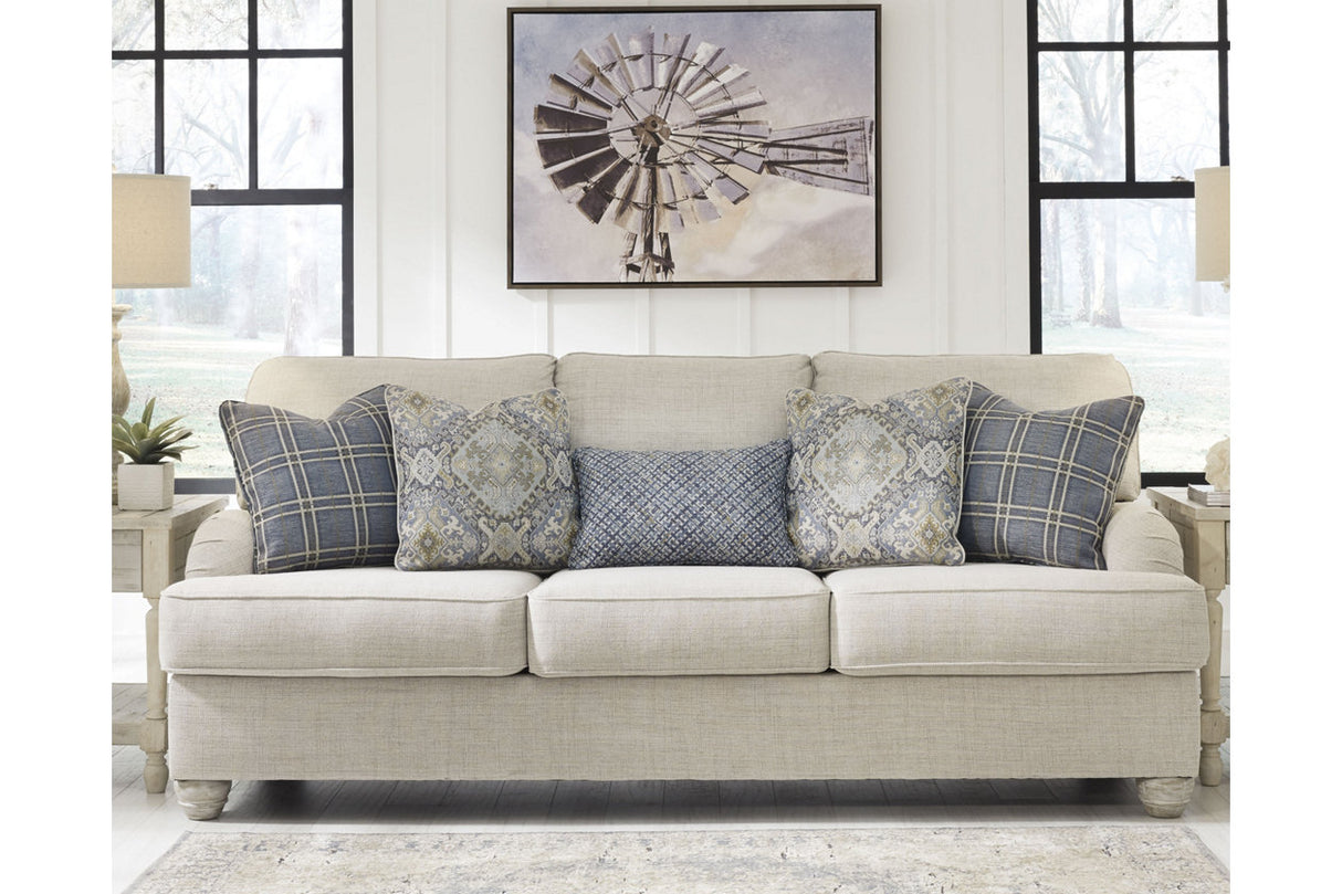 Traemore Linen Sofa, Loveseat, Chair, and Ottoman -  Ashley - Luna Furniture