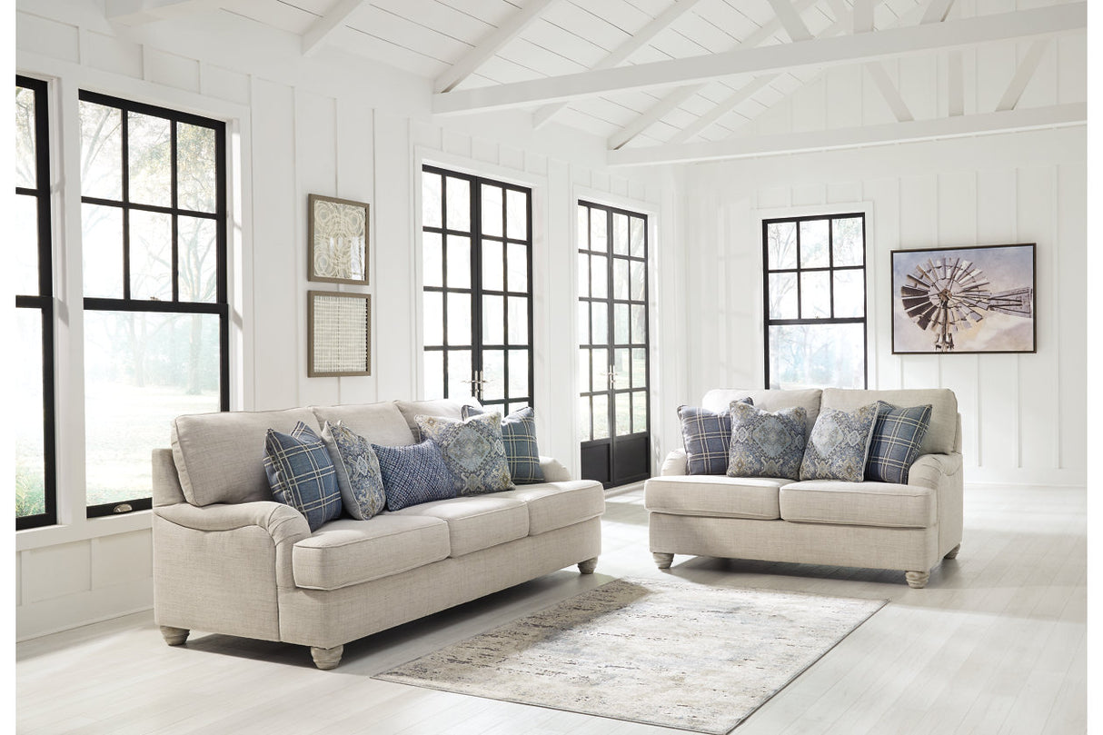 Traemore Linen Sofa and Loveseat -  Ashley - Luna Furniture