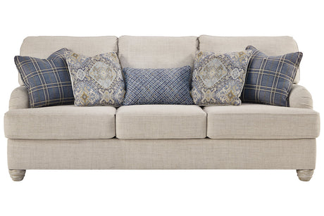 Traemore Linen Sofa, Loveseat, Chair, and Ottoman -  Ashley - Luna Furniture