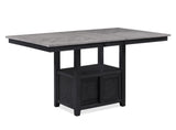 Buford Charcoal/Black Extendable Counter Height Dining Set -  Crown Mark - Luna Furniture