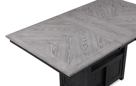 Buford Charcoal Black/Light Gray Counter Height Table -  Crown Mark - Luna Furniture