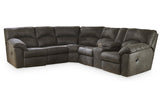 Tambo Pewter 2-Piece Sectional with Recliner -  Ashley - Luna Furniture