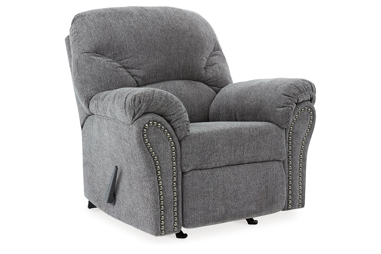 Allmaxx Pewter Sofa, Loveseat and Recliner from Ashley - Luna Furniture