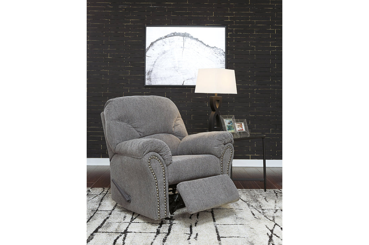 Allmaxx Pewter Sofa, Loveseat and Recliner from Ashley - Luna Furniture