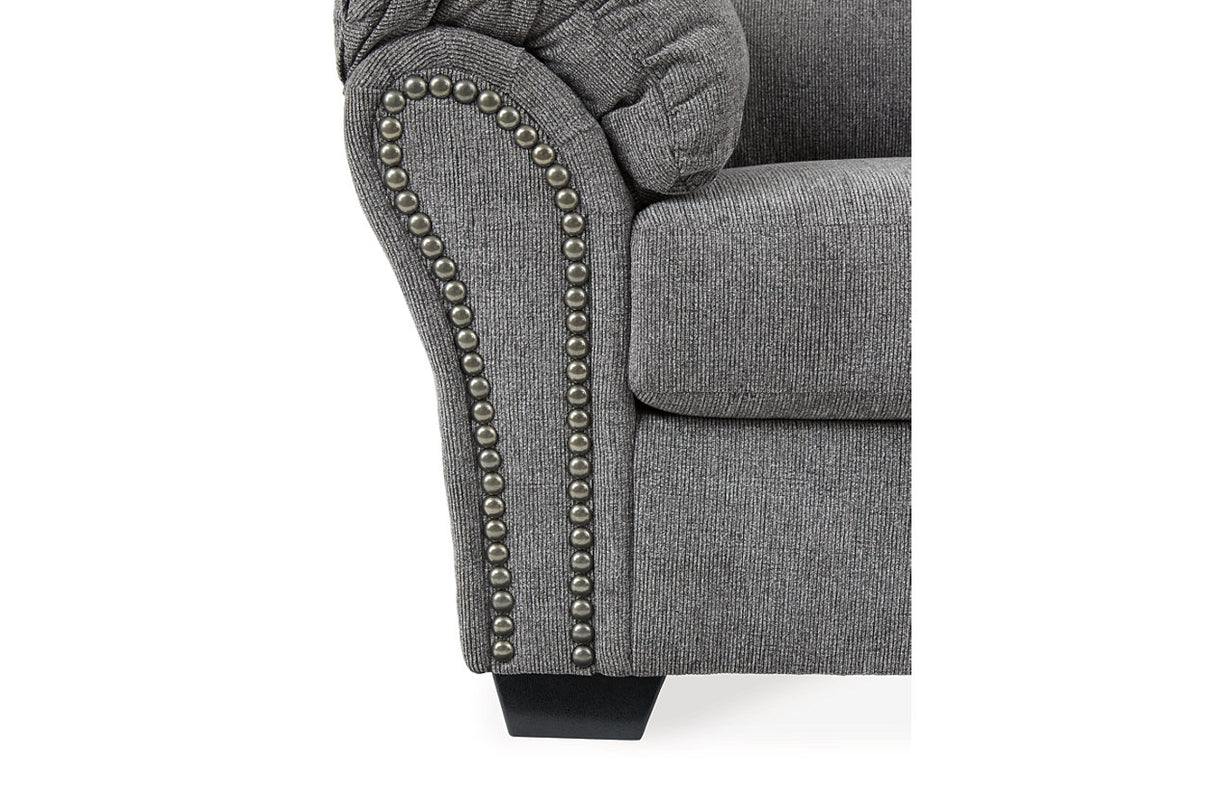 Allmaxx Pewter Sofa and Loveseat from Ashley - Luna Furniture