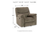 Alphons Putty Reclining Sofa, Loveseat and Recliner -  Ashley - Luna Furniture