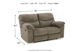 Alphons Putty Reclining Sofa, Loveseat and Recliner -  Ashley - Luna Furniture