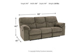 Alphons Putty Reclining Sofa, Loveseat and Recliner -  Ashley - Luna Furniture