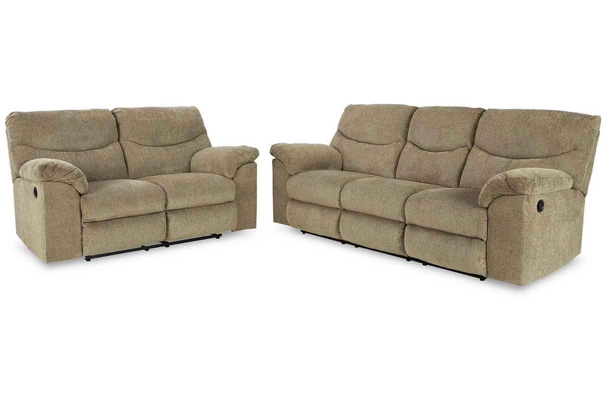 Alphons Briar Reclining Sofa and Loveseat -  Ashley - Luna Furniture