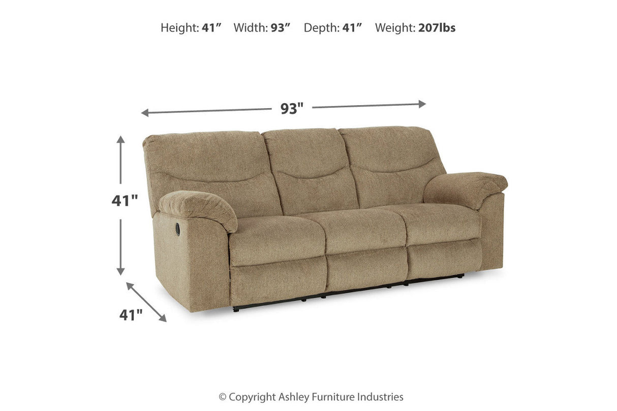 Alphons Briar Reclining Sofa, Loveseat and Recliner -  Ashley - Luna Furniture