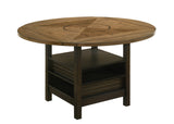 Oakly Brown Round/Square Counter Height Dining Set -  Crown Mark - Luna Furniture