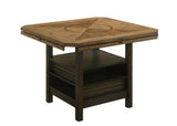 Oakly Brown Round/Square Counter Height Dining Set -  Crown Mark - Luna Furniture