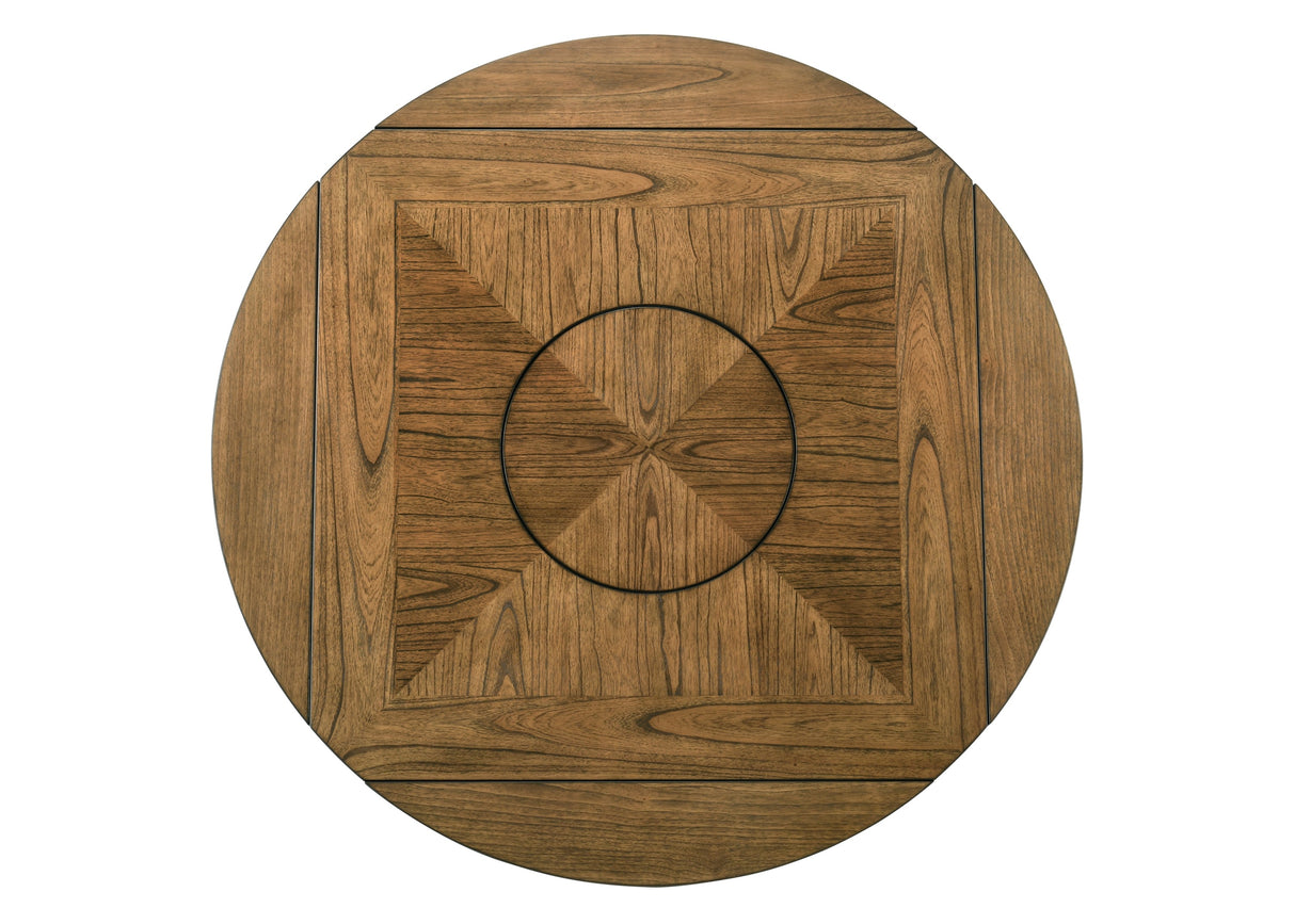 Oakly Brown Round/Square Counter Height Dining Set -  Crown Mark - Luna Furniture