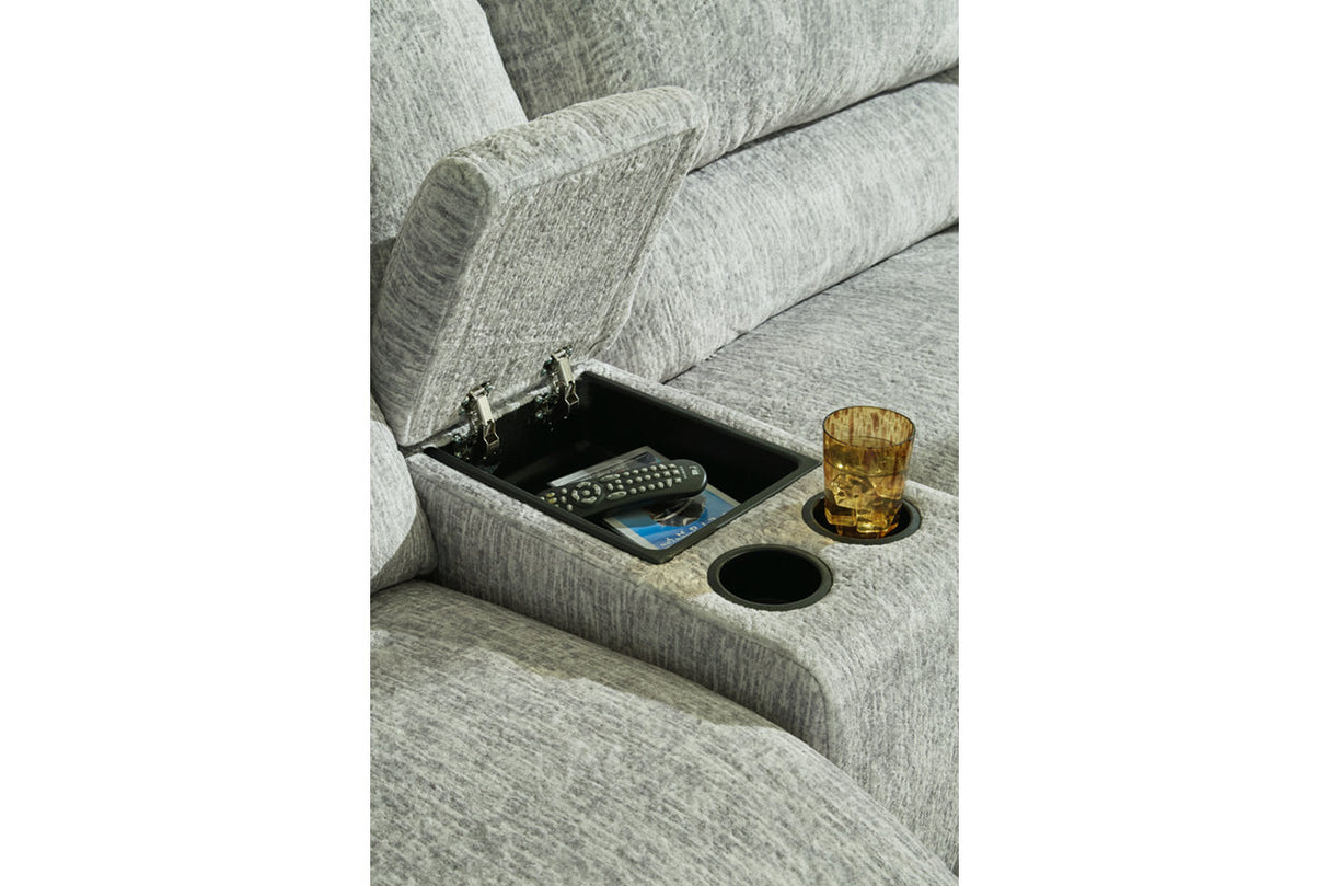McClelland Gray 6-Piece Reclining Sectional -  Ashley - Luna Furniture
