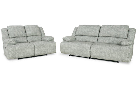 McClelland Gray Reclining Sofa and Loveseat -  Ashley - Luna Furniture