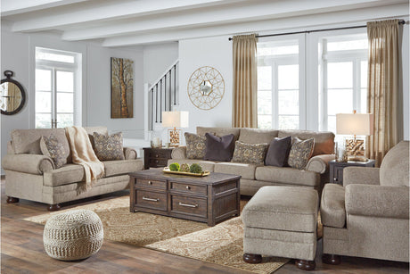 Kananwood Oatmeal Sofa, Loveseat, Oversized Chair and Ottoman -  Ashley - Luna Furniture