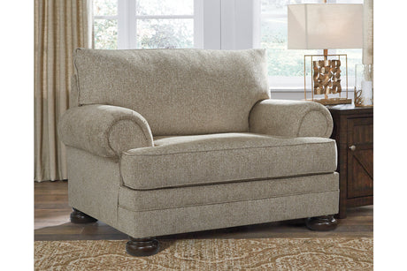 Kananwood Oatmeal Chair and Ottoman from Ashley - Luna Furniture