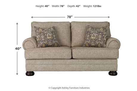 Kananwood Oatmeal Loveseat with Oversized Chair and Ottoman from Ashley - Luna Furniture