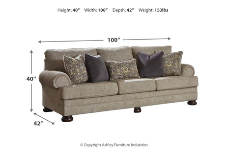 Kananwood Oatmeal Sofa, Chair and Ottoman from Ashley - Luna Furniture