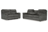 Bindura Mineral Sofa and Glider Loveseat from Ashley - Luna Furniture