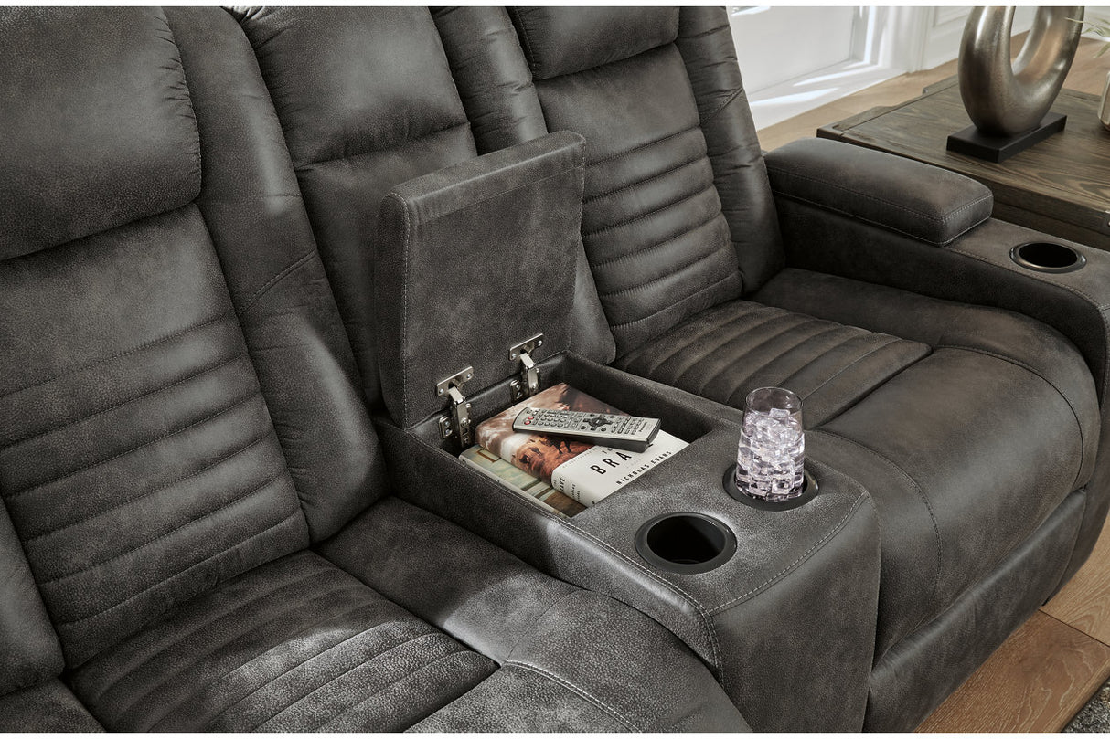 Soundcheck Storm Power Reclining Sofa and Loveseat -  Ashley - Luna Furniture