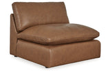 Emilia Caramel 5-Piece Sectional and Ottoman -  Ashley - Luna Furniture