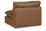 Emilia Caramel 5-Piece Sectional and Ottoman -  Ashley - Luna Furniture