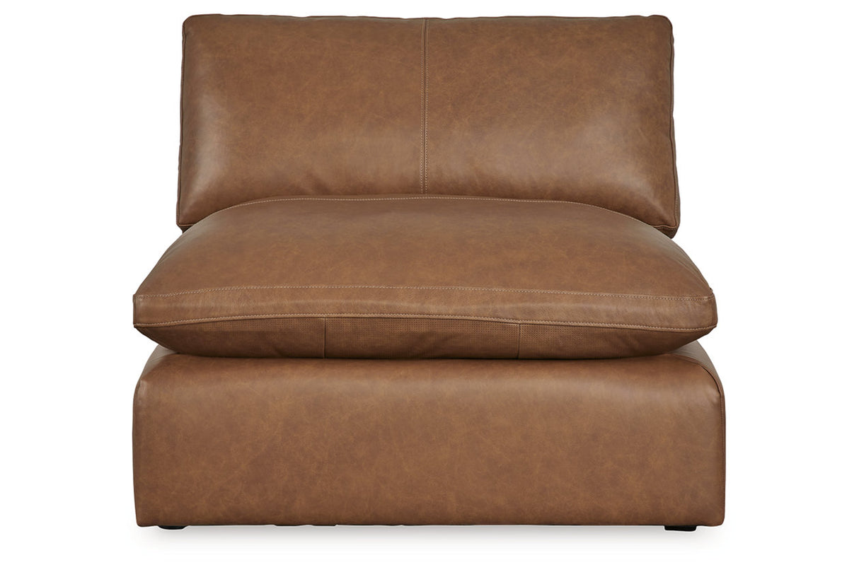 Emilia Caramel 5-Piece Sectional and Ottoman -  Ashley - Luna Furniture