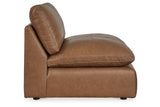 Emilia Caramel 5-Piece Sectional and Ottoman -  Ashley - Luna Furniture