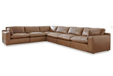 Emilia Caramel 6-Piece Sectional -  Ashley - Luna Furniture