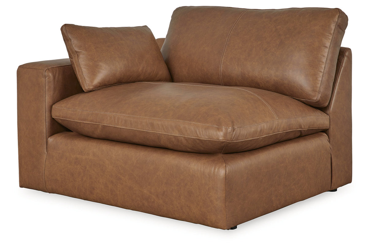 Emilia Caramel 5-Piece Sectional and Ottoman -  Ashley - Luna Furniture