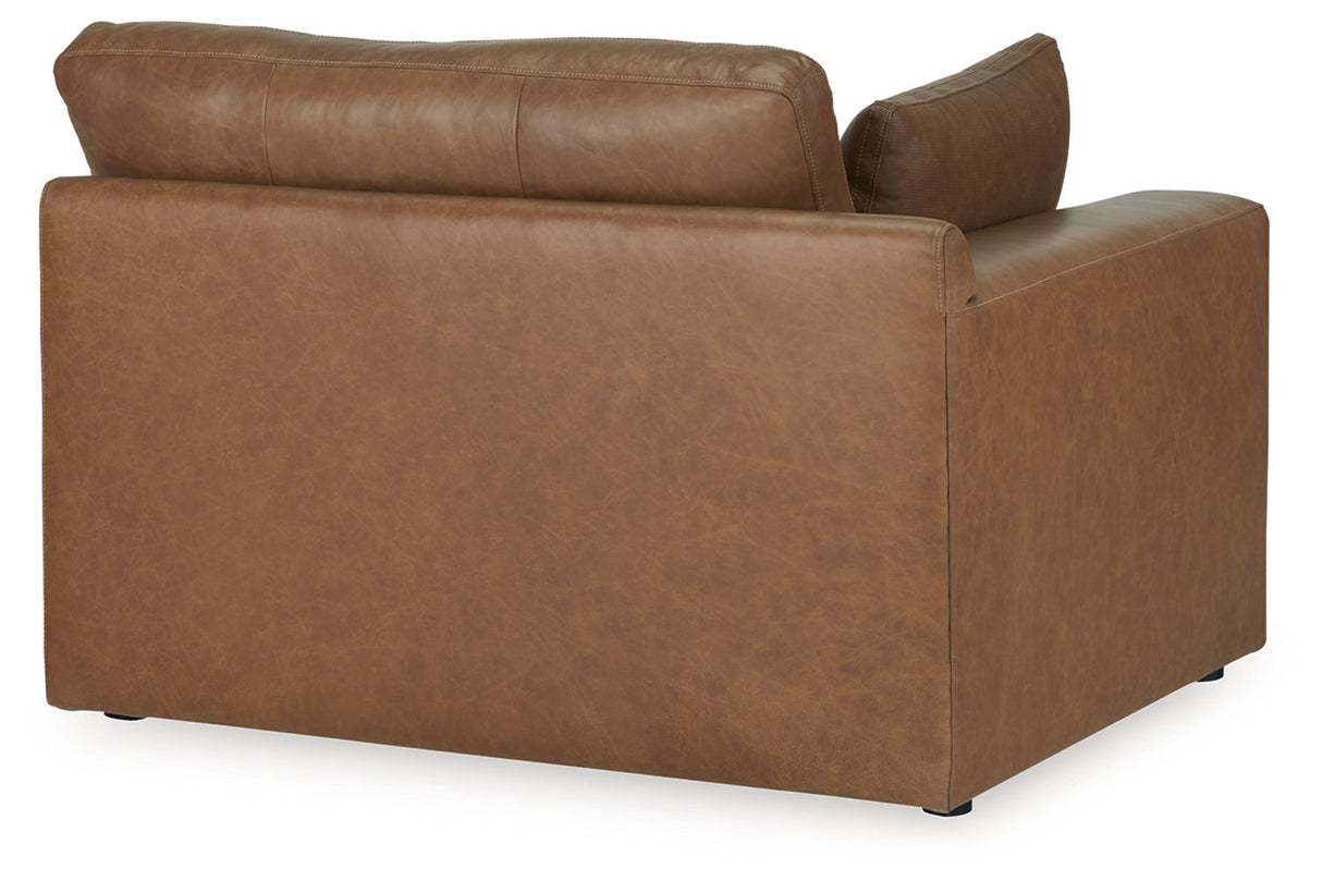 Emilia Caramel 5-Piece Sectional and Ottoman -  Ashley - Luna Furniture