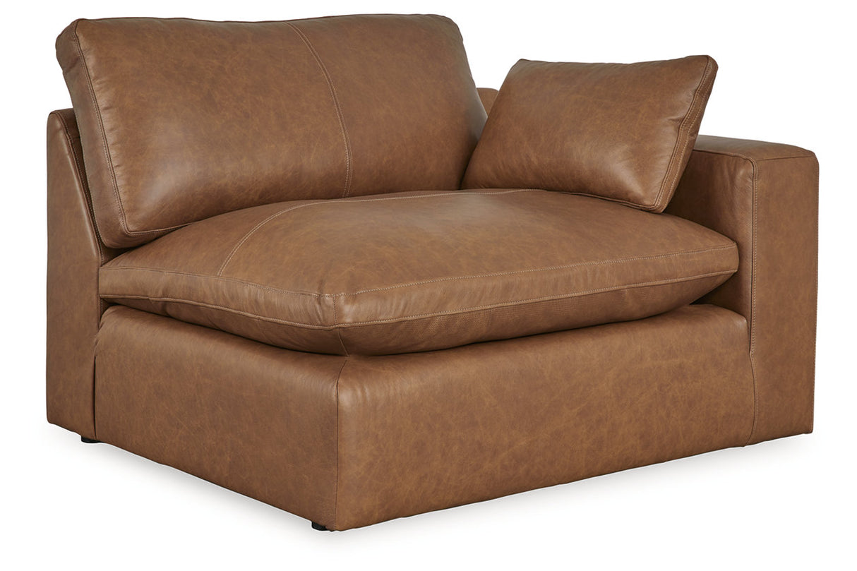 Emilia Caramel 5-Piece Sectional and Ottoman -  Ashley - Luna Furniture