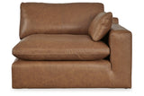 Emilia Caramel 5-Piece Sectional and Ottoman -  Ashley - Luna Furniture