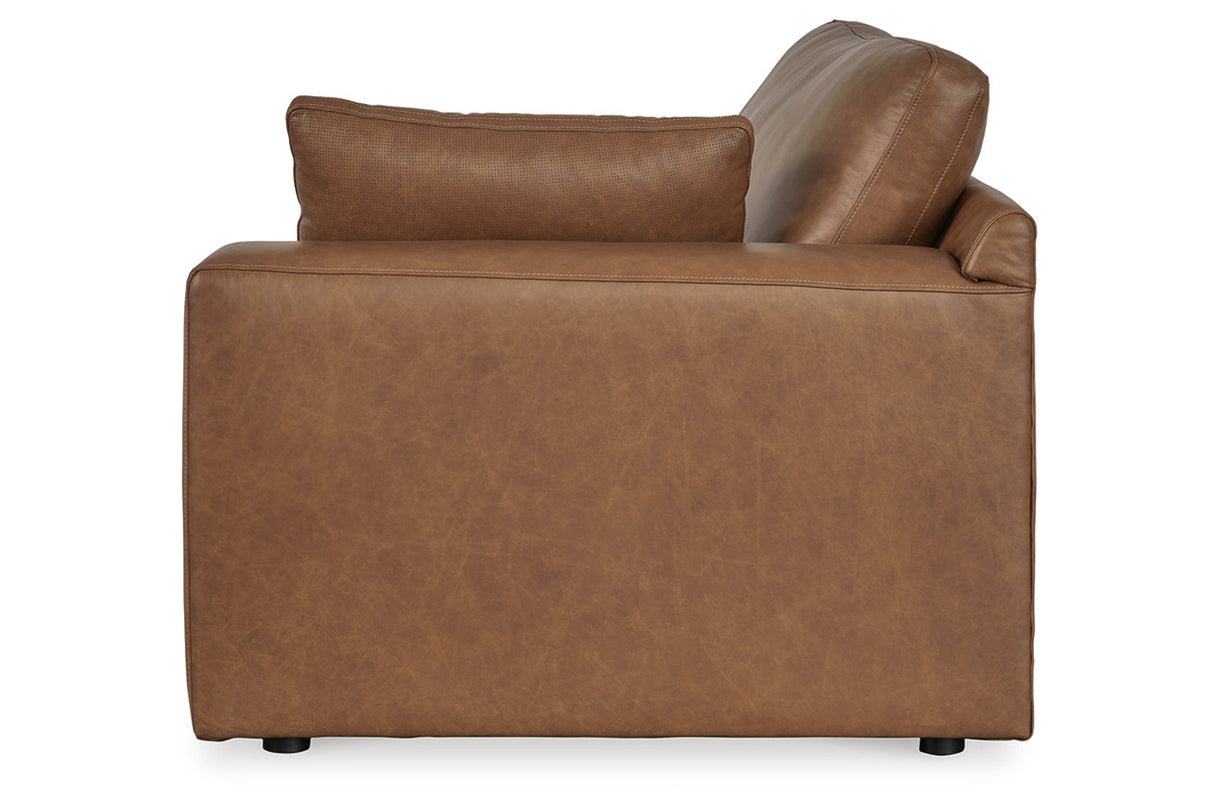 Emilia Caramel 5-Piece Sectional and Ottoman -  Ashley - Luna Furniture