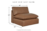 Emilia Caramel 5-Piece Sectional and Ottoman -  Ashley - Luna Furniture